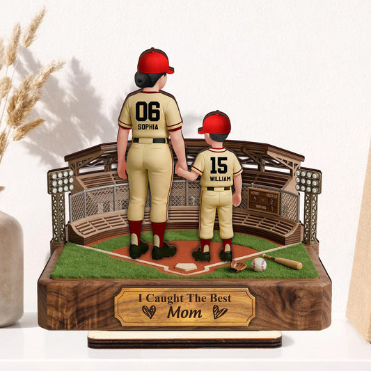 We-Caught-The-Best-Mom,-Dad-Personalized-Wooden-Plaque-1