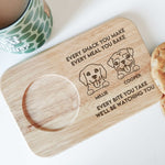 We'll Be Watching You - Custom Engraved Wooden Tea & Biscuit Board