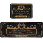 We'll Serve The Lord - Personalized Runner Rug