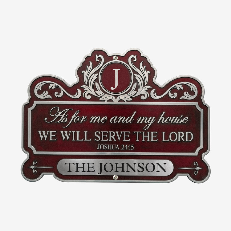 We'Ll-Serve-The-Lord-Personalized-Metal-Sign-3