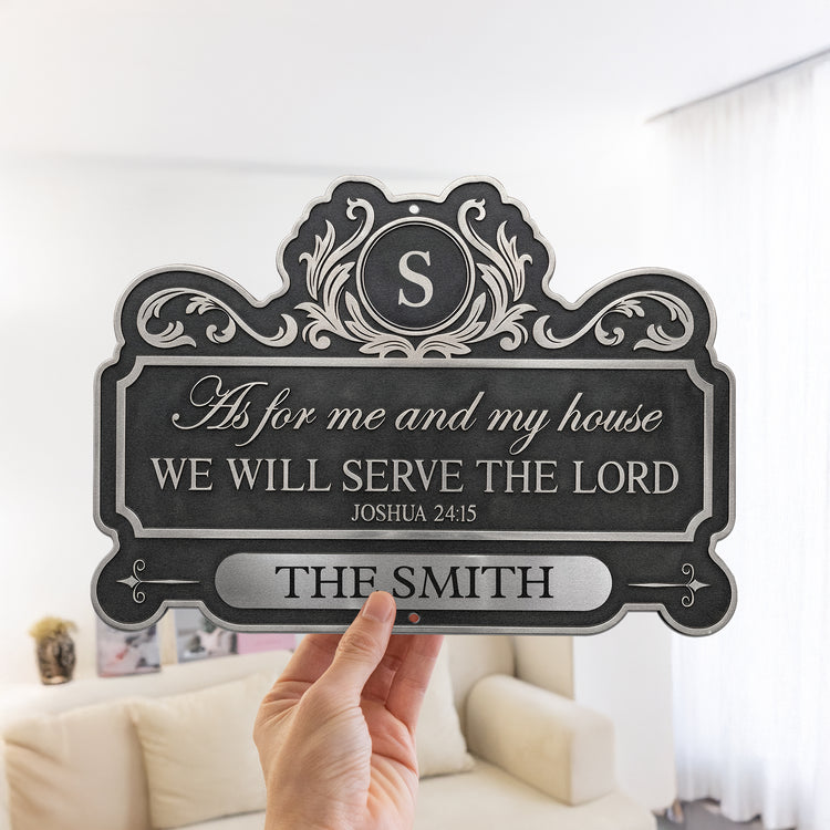 We'Ll-Serve-The-Lord-Personalized-Metal-Sign-4