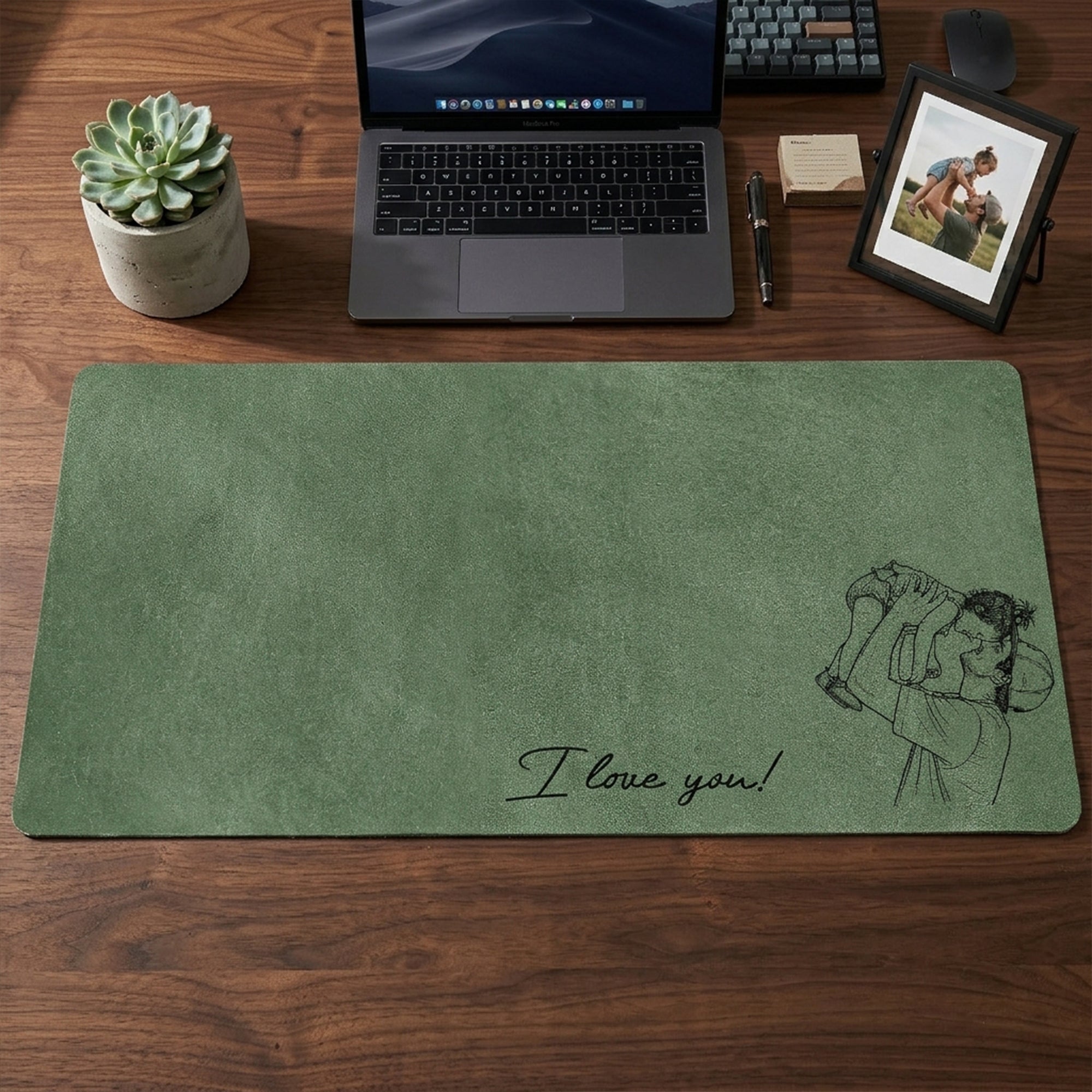 We-Love-You-Custom-Photo-Sketch-Line-Art-Fathers-Day-Gift-For-Husband-Dad-Personalized-Desk-Mat-2