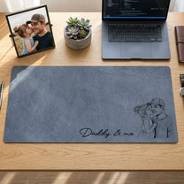 We-Love-You-Custom-Photo-Sketch-Line-Art-Fathers-Day-Gift-For-Husband-Dad-Personalized-Desk-Mat-3