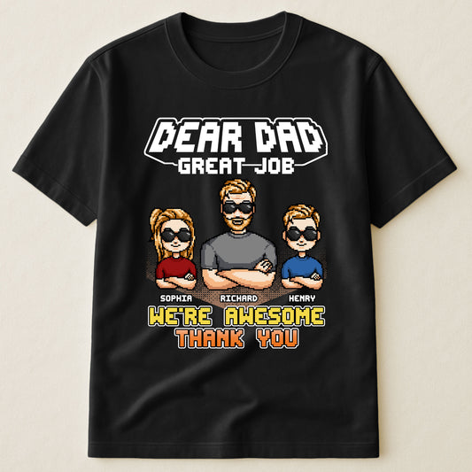 We're Awesome Dad - Personalized Shirt
