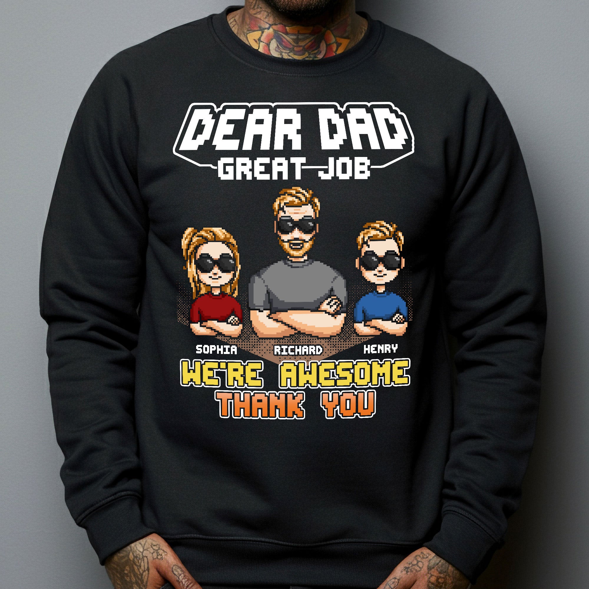We're Awesome Dad - Personalized Shirt