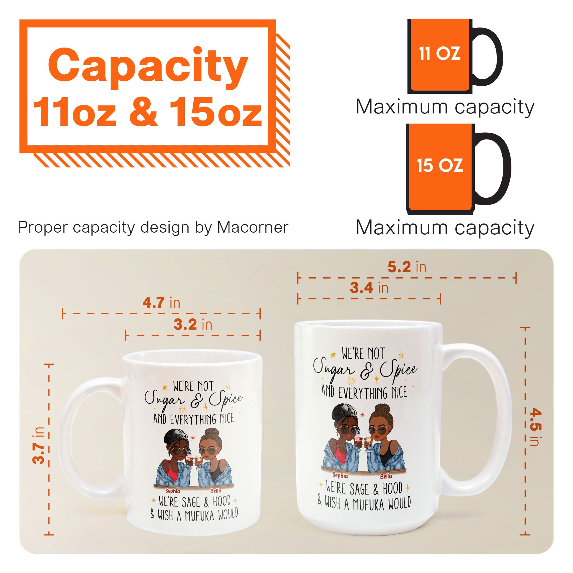 We're Not Sugar & Spice And Everything Nice - Personalized Mug