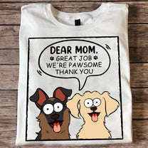 We're Pawsome Thank You - Personalized Shirt