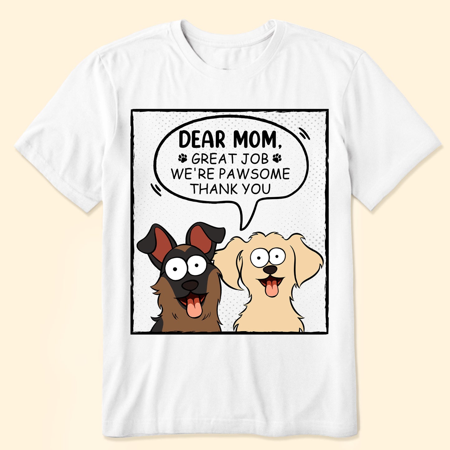 We're Pawsome Thank You - Personalized Shirt