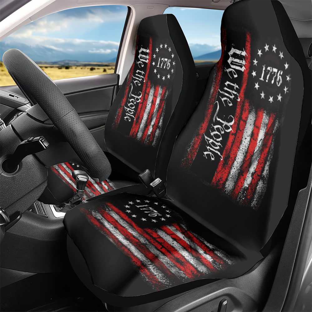 We-The-People-Distressed-Flag-250-Years-Personalized-Car-Seat-Cover-2