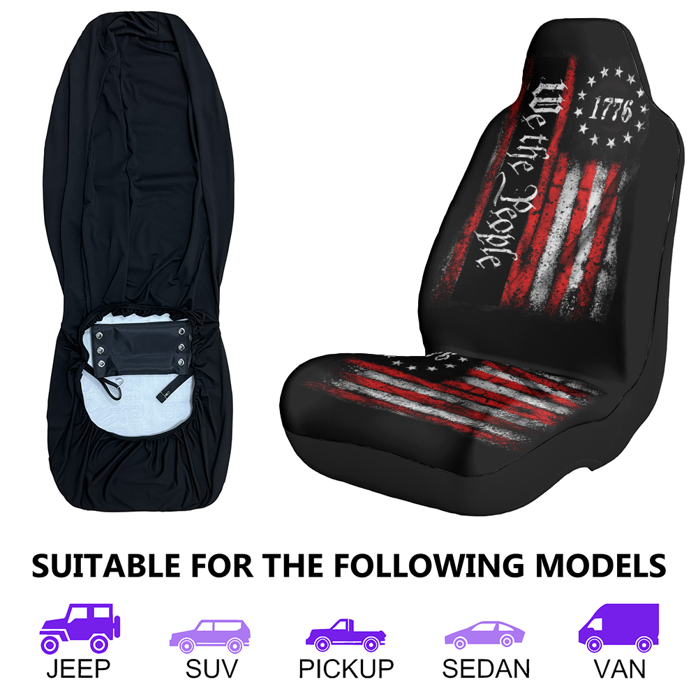 We-The-People-Distressed-Flag-250-Years-Personalized-Car-Seat-Cover-3