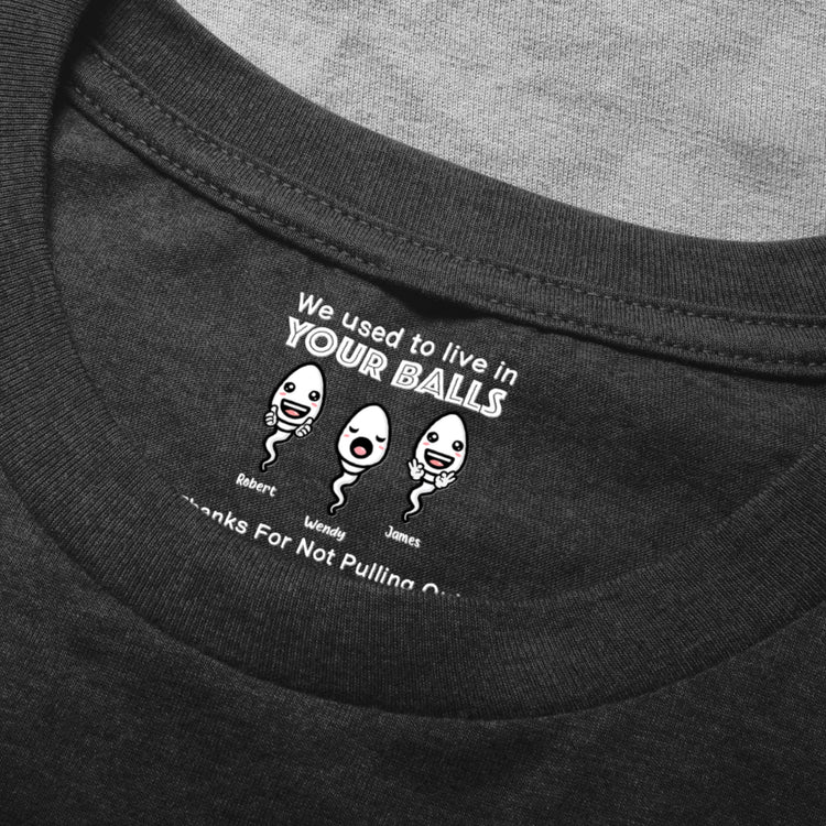 We-Used-To-Live-In-Your-Balls-Funny-Hidden-Shirt-In-Neck-Father's-Day-Gifts-For-Dad-Personalized-Shirt-5