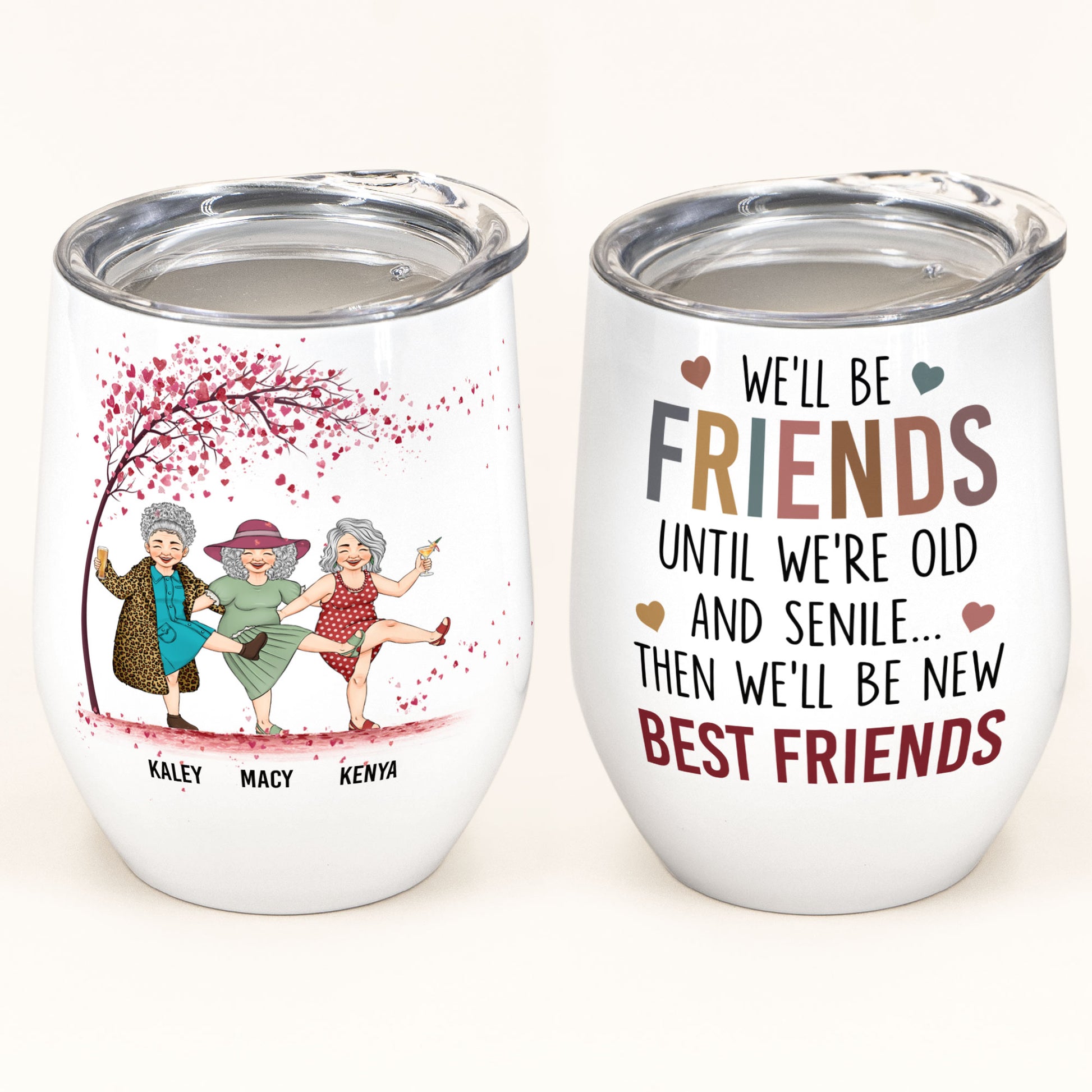 Friendship Idea for Women, We'll Be Friends Good Friend Wine Tumbler Set of  2, Friend Graduation Tha…See more Friendship Idea for Women, We'll Be