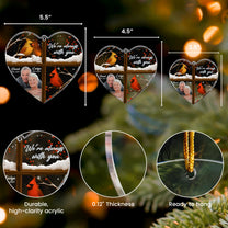 We're Always With You Cardinals - Personalized Acrylic Photo Ornament