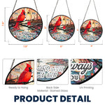 We're Always With You - Personalized Stained Glass Window Hanging Suncatcher