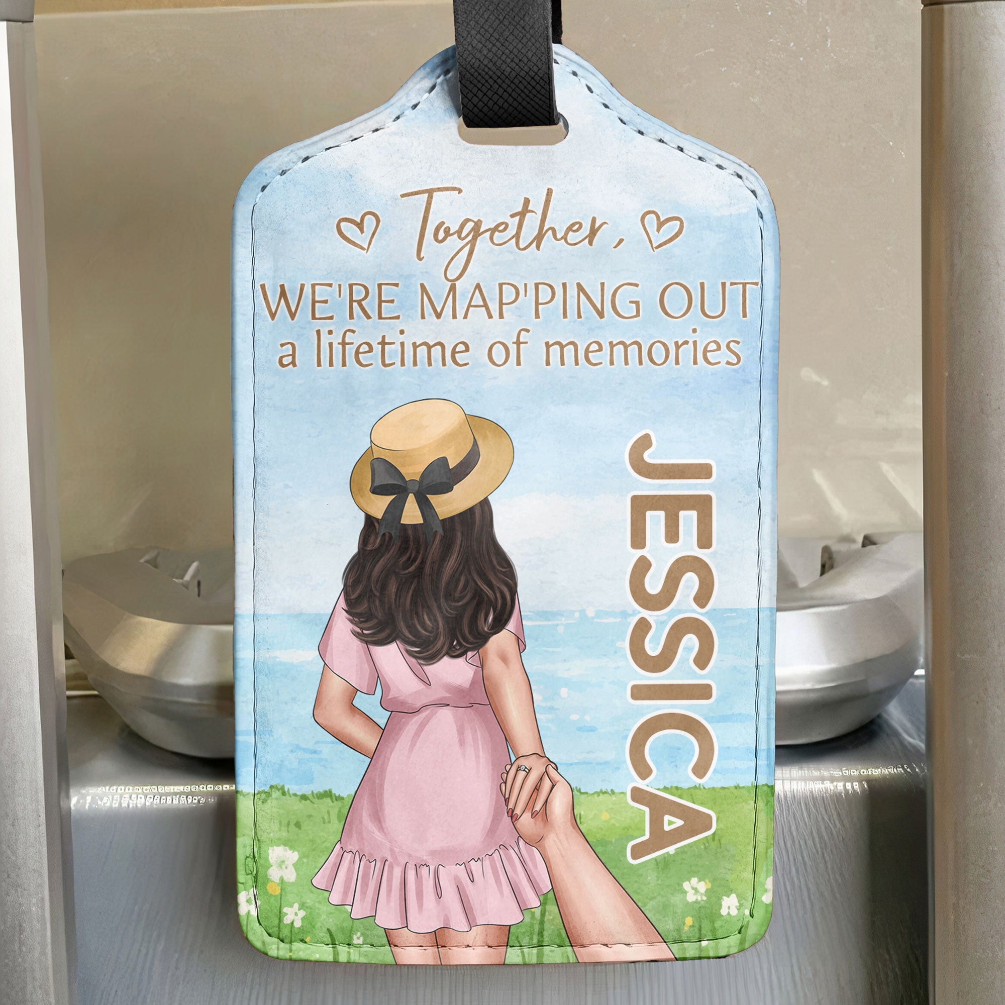 We're Map'ping Out A Lifetime Of Memories - Personalized Luggage Tag