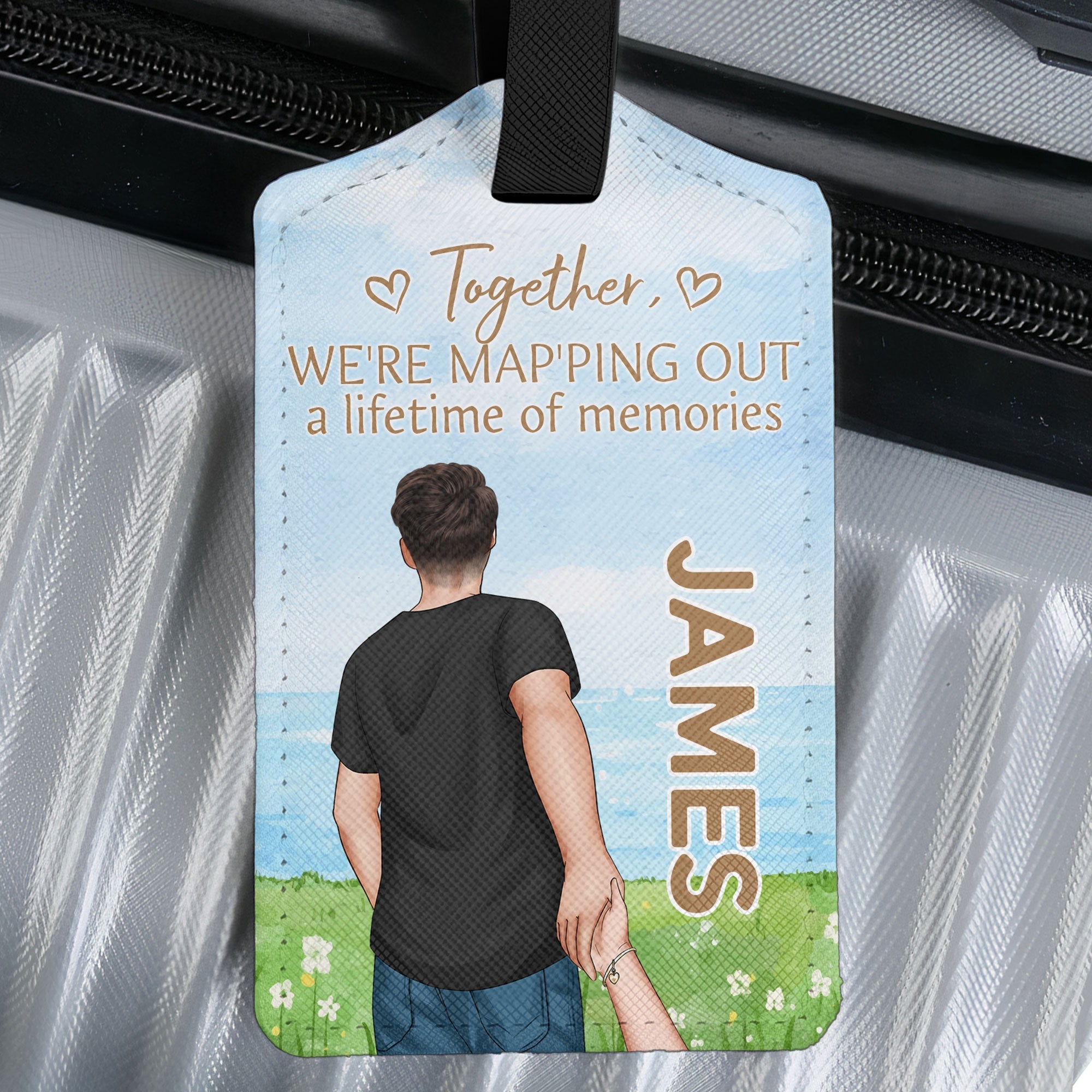 We're Map'ping Out A Lifetime Of Memories - Personalized Luggage Tag