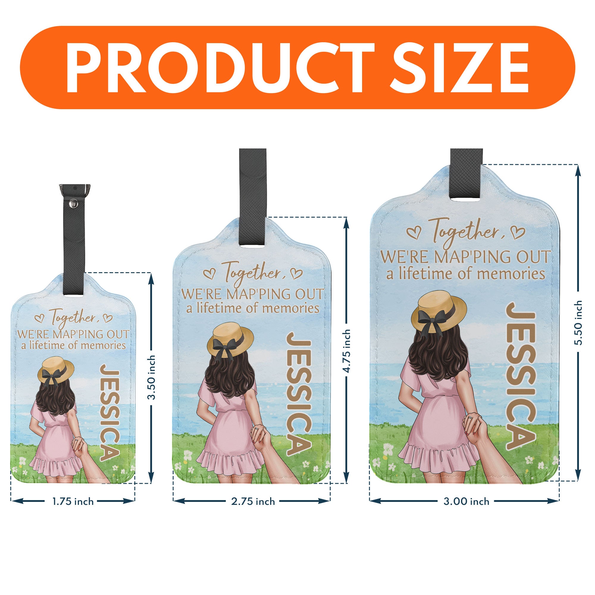 We're Map'ping Out A Lifetime Of Memories - Personalized Luggage Tag