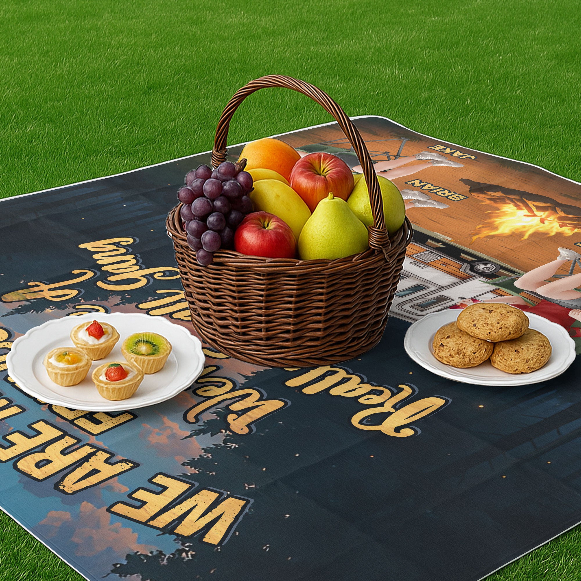 We're More Than Friends - Personalized Picnic Blanket