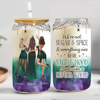 We're Not Sugar & Spice - Personalized Clear Glass Cup