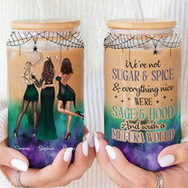 We're Not Sugar & Spice - Personalized Clear Glass Cup