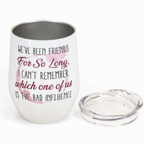 We're Unbiological Sisters - Personalized Photo Wine Tumbler