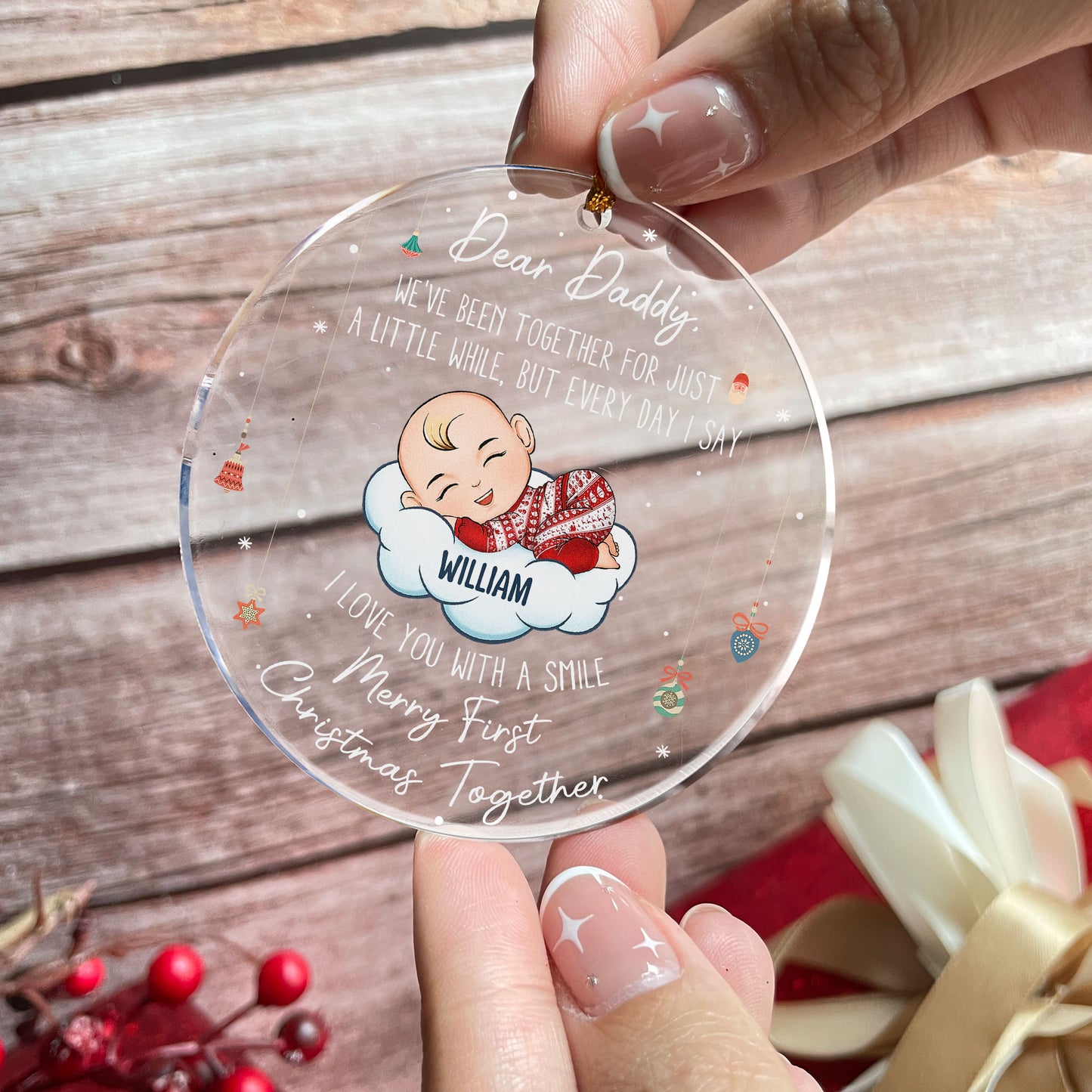 We've Been Together For Just A Little While - Personalized Acrylic Ornament