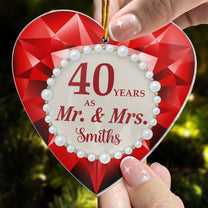 Wedding Anniversary - Personalized Acrylic Ornament