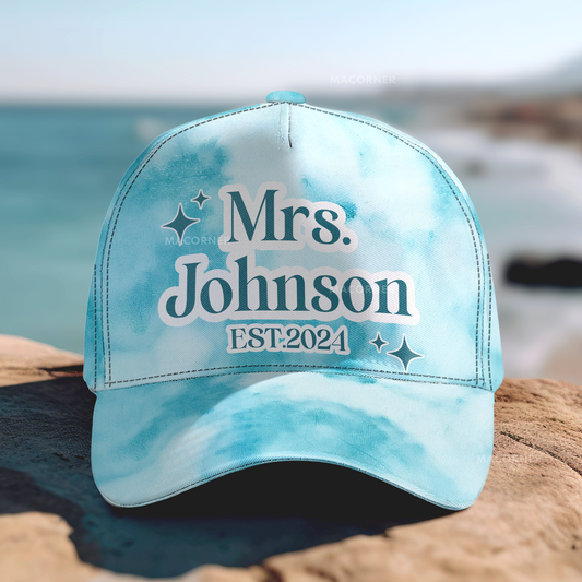 Wedding Gift Mr & Mrs - Personalized Classic Cap