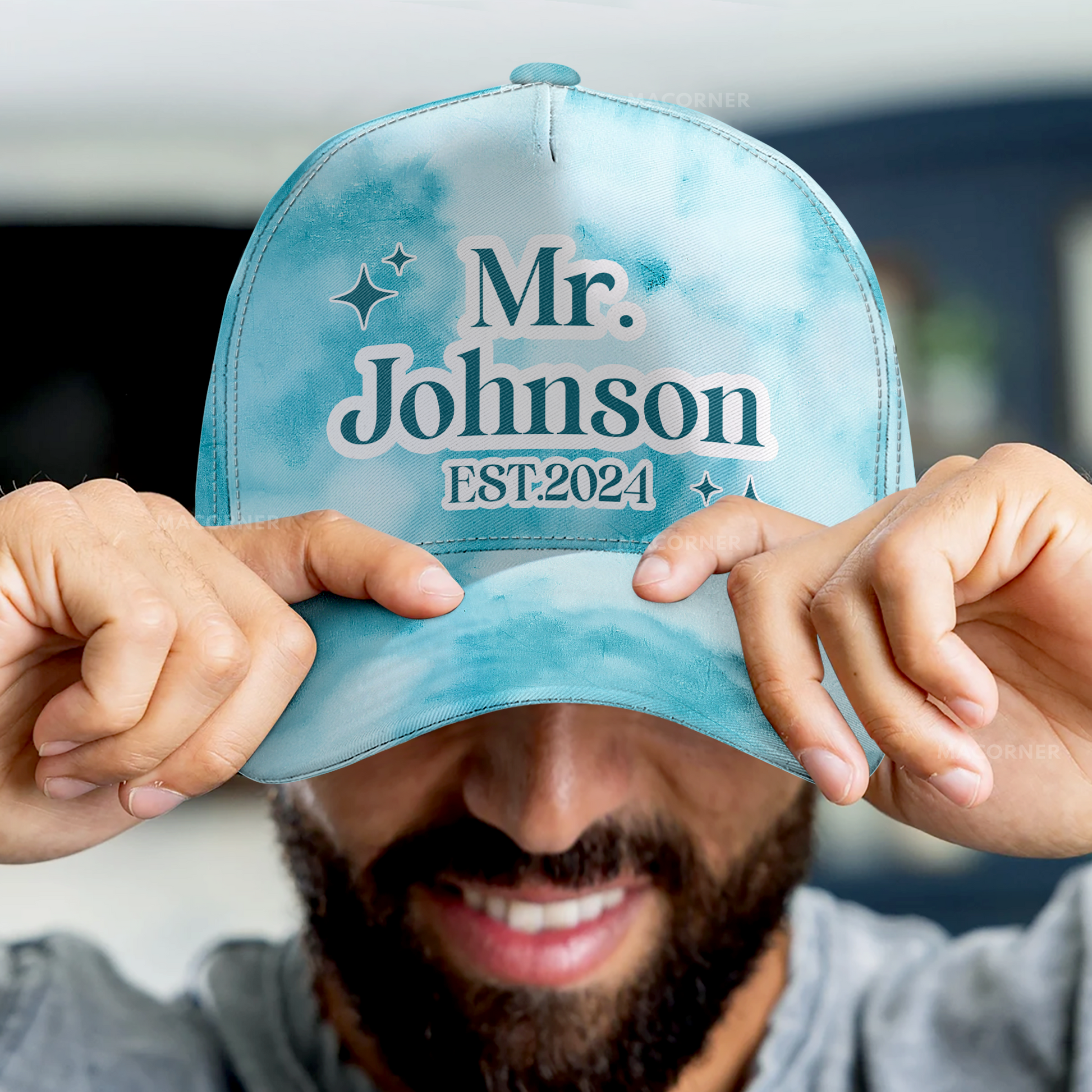 Wedding Gift Mr & Mrs - Personalized Classic Cap