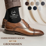 Wedding Socks For Groomsmen, Groom Wedding Gifts - Personalized Socks