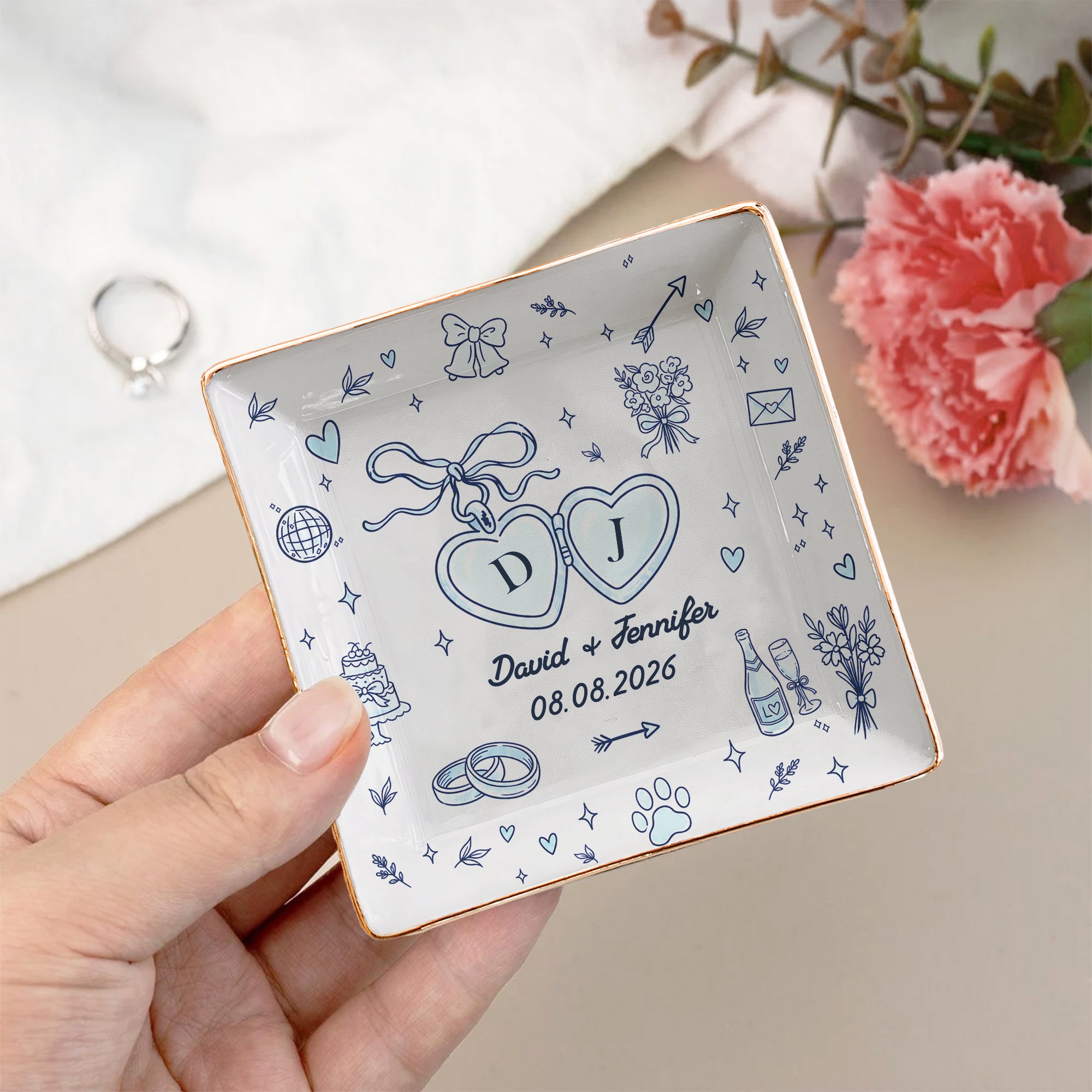 Wedding-Ring-Dish-For-Couple-Custom-Names-&-Year-Engagement-Bridal-Shower-Gift-For-Bride-Personalized-Jewelry-Dish-6