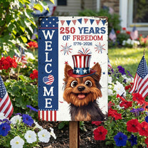 Welcome - 250Th Anniversary - Personalized Metal Sign
