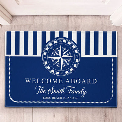 Welcome Aboard - Personalized Doormat
