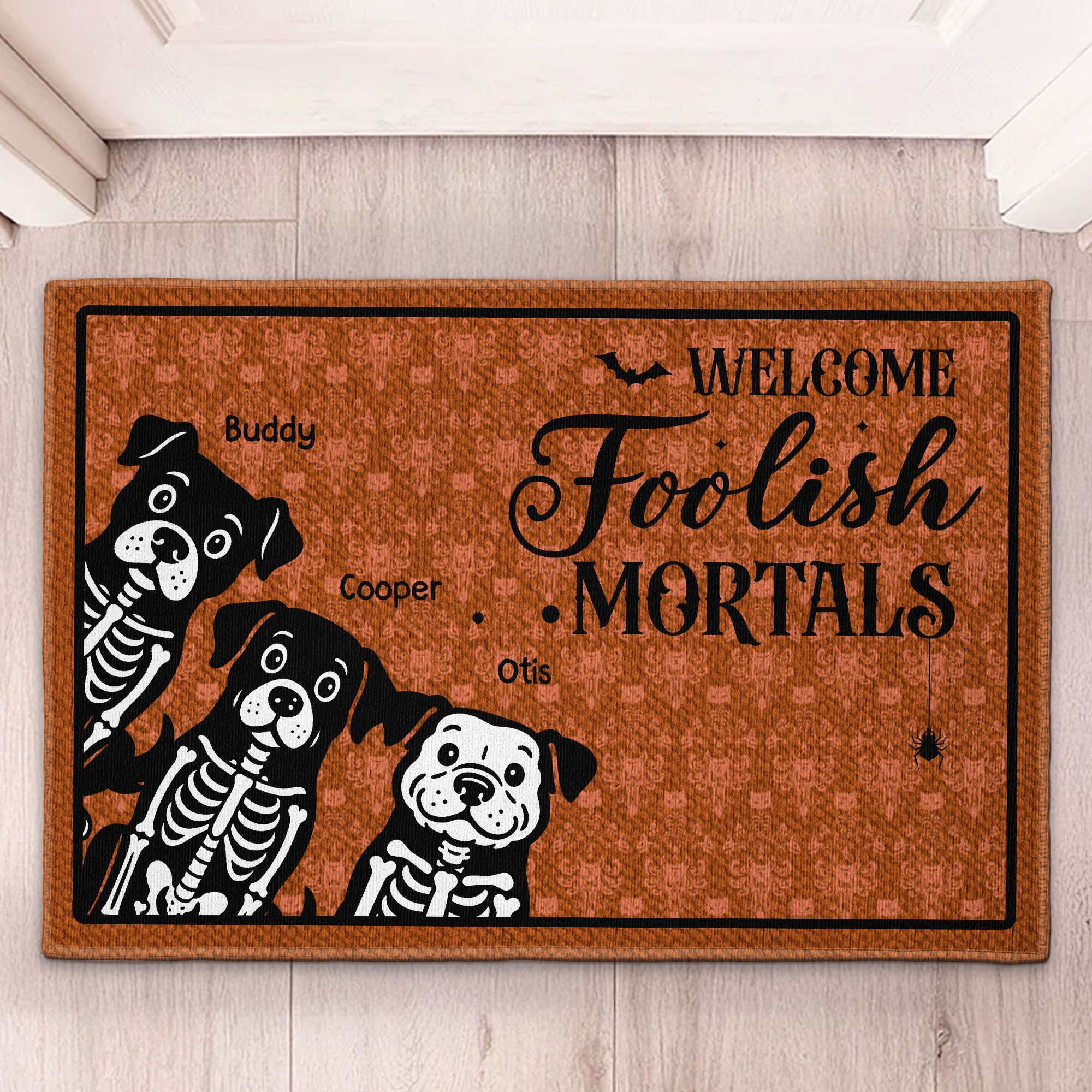 Welcome Foolish Mortals - Personalized Doormat