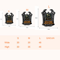 Welcome Foolish Mortals - Personalized Wood Photo Sign