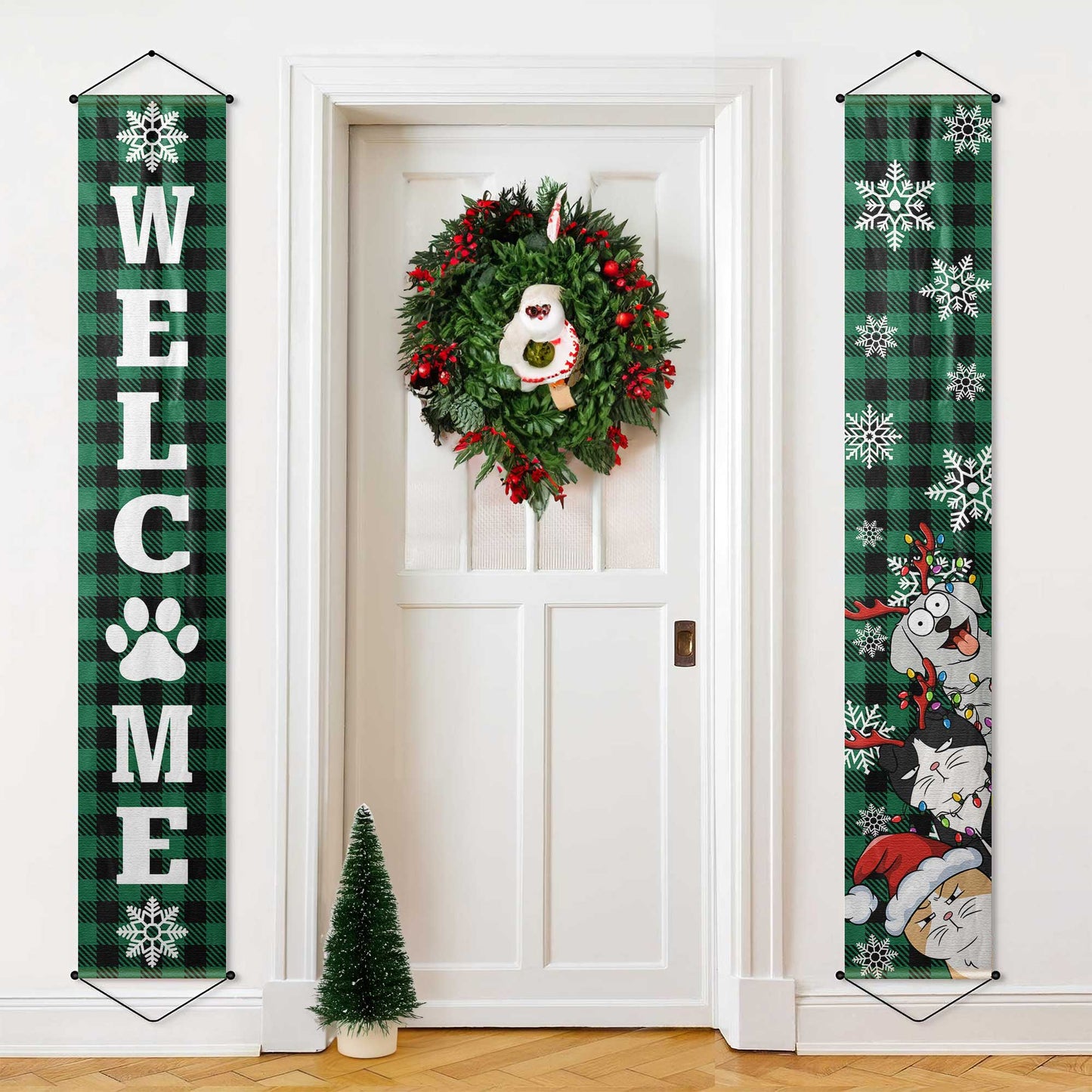 Welcome Greeting Banners For Pet Lover - Personalized Porch Banners