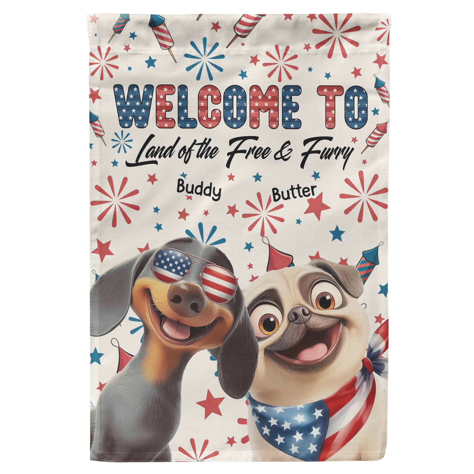 Welcome - Personalized Flag