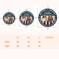 Welcome To Ameowica - 250 Years Of Freedom - Personalized Wood Sign