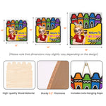 Welcome To Classroom Crayon Box - Personalized Wood Sign