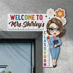 Welcome To My Class Teacher Gift Back To School - Personalized Door Corner Wood Sign