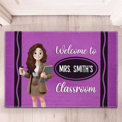 Welcome To My Classroom Decor Gift For Teacher Back To School - Personalized Doormat