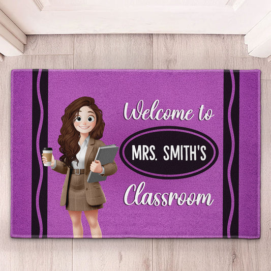 Welcome To My Classroom Decor Gift For Teacher Back To School - Personalized Doormat