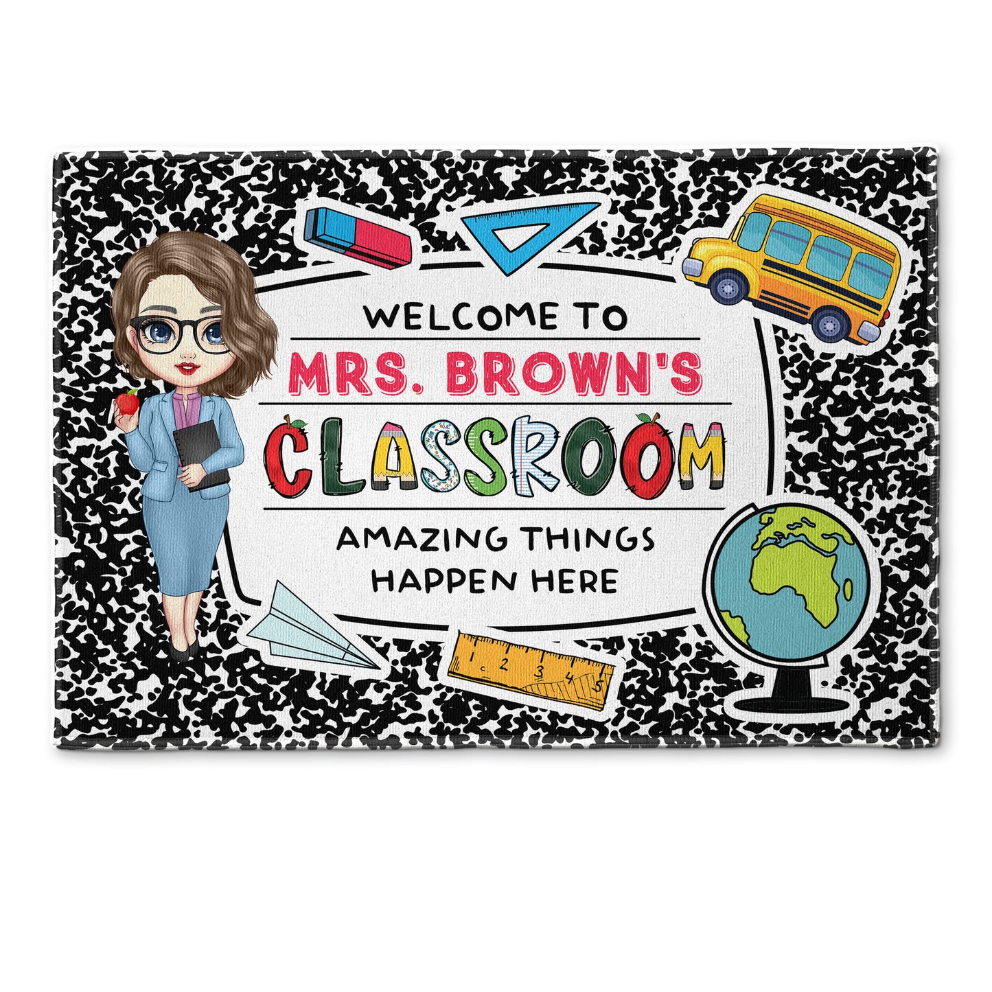 Welcome To My Classroom - Personalized Doormat