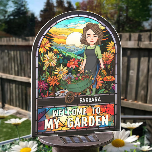 Welcome To My Garden - Personalized Solar Light