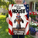 Welcome To My House - Personalized Metal Sign