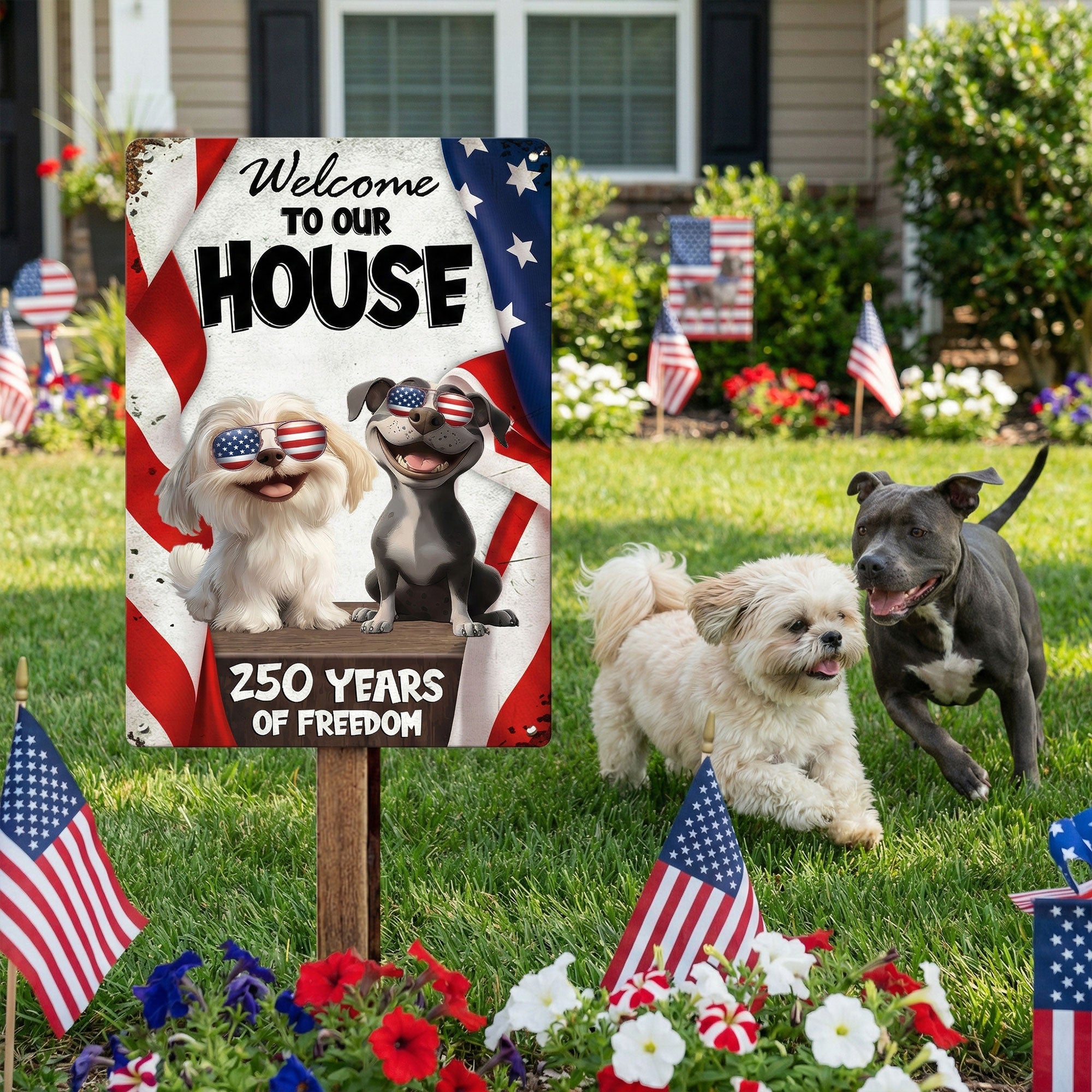 Welcome To My House - Personalized Metal Sign