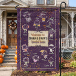 Welcome To Nana & Papa's Haunted House - Personalized Flag