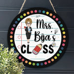 Welcome To Our Class - Personalized Wood Sign With 12 Interchangeable Pieces