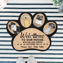 Welcome To Our House - Personalized Photo Doormat