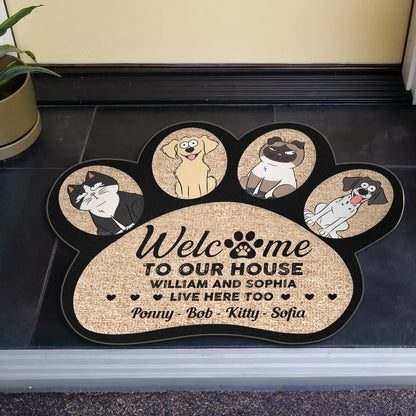 Welcome To Our House - Personalized Photo Doormat